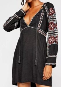Free People All My Life Smocked Mini Dress